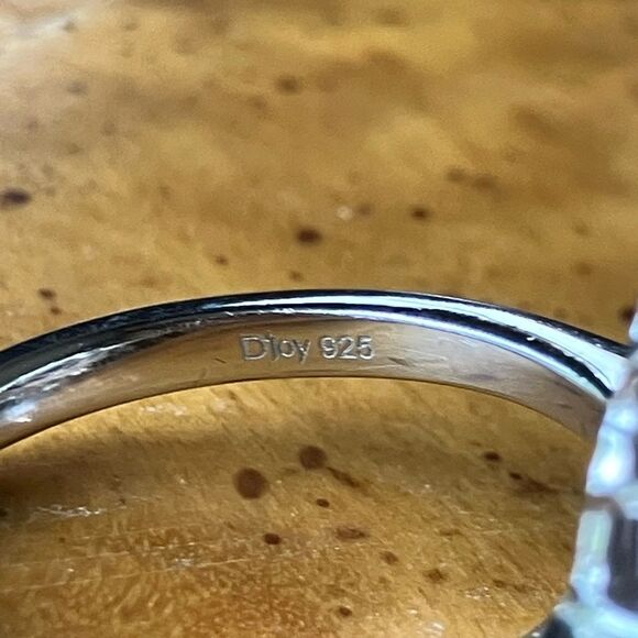 Rose de France Amethyst Red Garnet Sterling Silver Cocktail Ring Size 9 - Picture 5 of 8